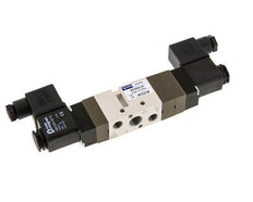 5/3 G1/4 '' (G1/8 '') Midden Gesloten Magneetventiel 24V DC 2-10bar/28-140psi YPC
