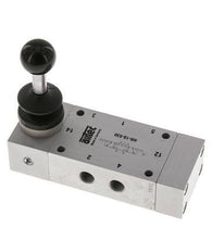 5/3 G1/8'' Midden Gesloten Handbediend Hefboom Ventiel Detent 0-10bar/0-140psi Airtec