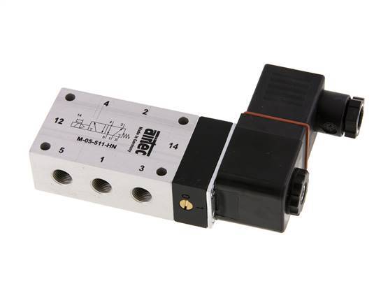 5/2 G1/8'' Magneetventiel 24V DC ATEX 3-10bar/42-140psi Airtec