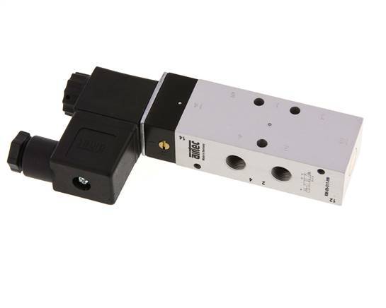 5/2 G1/8'' Magneetventiel 24V DC 3-10bar/42-140psi Airtec