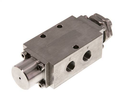 5/2 G1/4 '' Nokbediend Ventiel RVS -0.95-12bar/-13.2-168psi