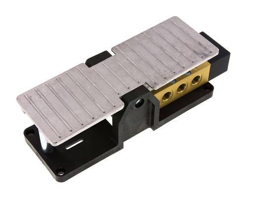 5/3 G1/4 '' Middenuitlaat Voetbediend Ventiel 2.5-10bar/35.0-140psi