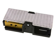 5/3 G1/4 '' Middenuitlaat Voetbediend Ventiel Detent 2.5-10bar/35.0-140psi