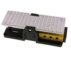 5/3 G1/4 '' Middenuitlaat Voetbediend Ventiel Detent 2.5-10bar/35.0-140psi