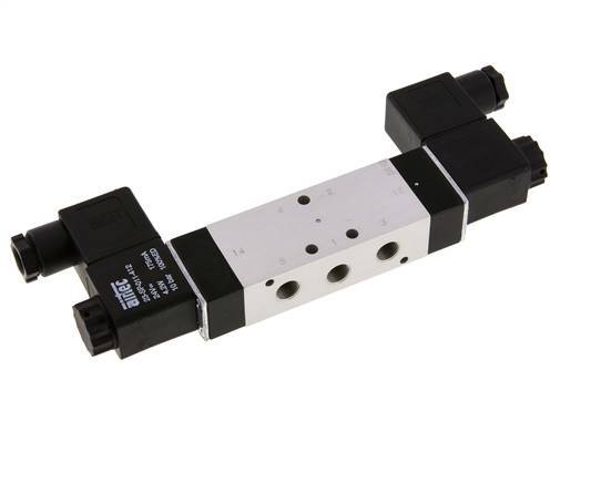 5/3 G1/8'' Center Closed Solenoid Valve 12V DC 3-10bar/42-140psi Airtec