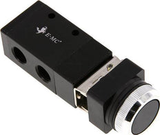 3/2 G1/4'' Universeel Knopbediend Zwart 0-8bar/0-112psi E.MC