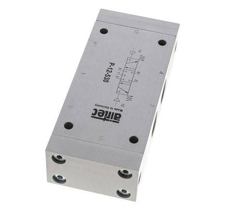 5/3 G1/2'' Midden Gesloten Luchtgestuurd Ventiel 0-10bar/0-140psi Airtec