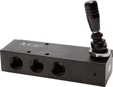 5/3 G1/2 '' Middendruk Handbediend Hefboom Ventiel Detent 0-8bar/0-112psi E.MC