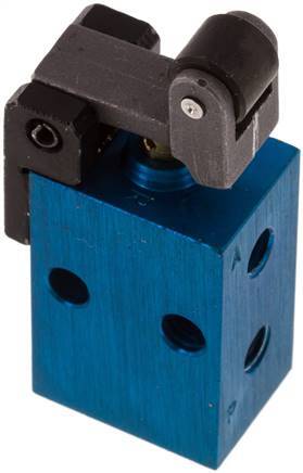 3/2 M5 NC Rolbediend Hefboom Ventiel Heavy Duty -0.95-10bar/-13.2-140psi
