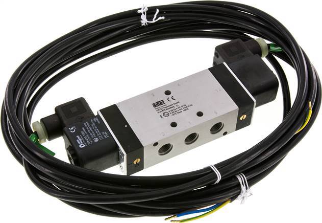 NPT 1/2'' 24V DC 5/3-Way Center-gesloten Magneetventiel 3-8bar MVSC NPT 1/2'' 24V DC 5/3-Way Center-gesloten Magneetventiel 3-8bar MVSC