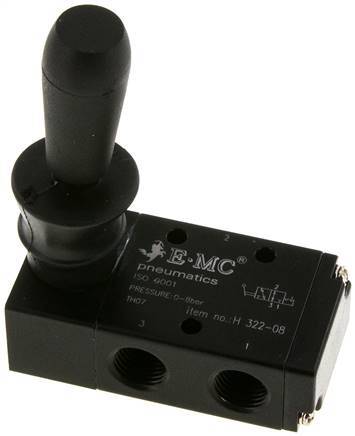 3/2 G1/4'' Handbediend Ventiel Detent 0-8bar/0-112psi E.MC