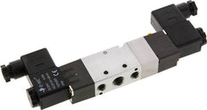 5/3 G1/4'' (G1/8'') Center Closed Solenoid Valve 230V AC 1.5-8bar/21.0-112psi E.MC