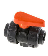 PVC 2-weg Kogelkraan Dubbele Wartel 20 mm Sok EPDM