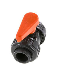 PVC 2-weg Kogelkraan Dubbele Wartel 20 mm Sok EPDM