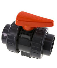 PVC 2-weg Kogelkraan Dubbele Wartel 63 mm Sok EPDM
