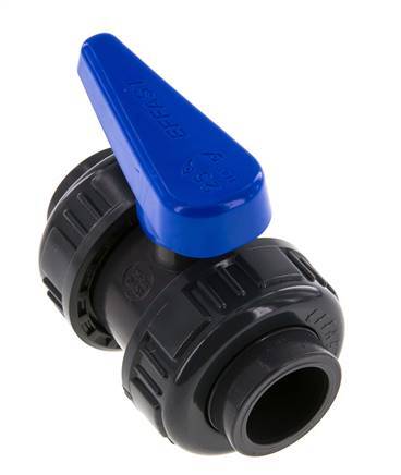 PVC 2-weg Kogelkraan Dubbele Wartel 25 mm Sok EPDM