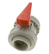 PP-H 2-weg Kogelkraan Dubbele Wartel Rp 2'' EPDM