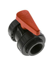PVC 2-weg Kogelkraan Dubbele Wartel Rp 1 1/2'' EPDM