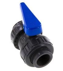 PVC 2-weg Kogelkraan Dubbele Wartel Rp 1'' EPDM