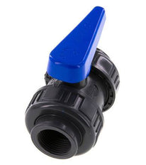 PVC 2-weg Kogelkraan Dubbele Wartel Rp 1'' EPDM