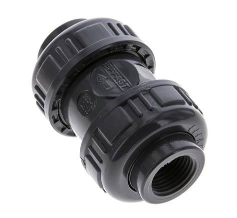 PVC Terugslagklep Rp 1/2'' 0.012-16bar