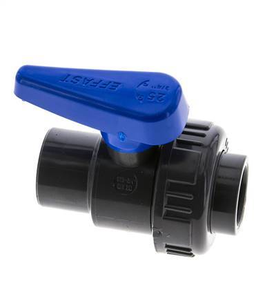 PVC 2-weg Kogelkraan Enkele Wartel 25 mm Sok EPDM