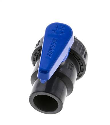 PVC 2-weg Kogelkraan Enkele Wartel 25 mm Sok EPDM