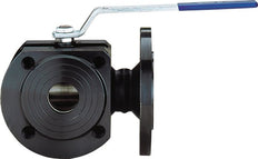 Flanged Ball Valve 3-Way T-port DN50 PN16 Steel Reduced Bore