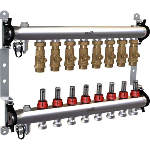 Belimo Energy Manifold Zones 8 6bar Vloeistoftemperatuur 2-70°C (36-158°F)