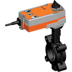 Belimo Vlinderklep DN32/PN16 Lug 24VAC/DC Open/Dicht Fail-Safe GGG40 EPDM IP54 2xSPDT ISO 5211 75s 20Nm D632NL/SRF24A-S2-5