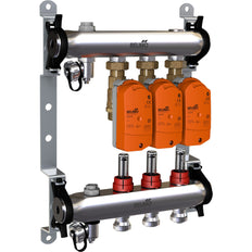 Belimo Verdeelstuk 3 X Zonekleppen 24VAC/DC 75s 2/3-punt 1Nm IP40 Aansluitklem EM-ECQ-03F/CQ24A-T