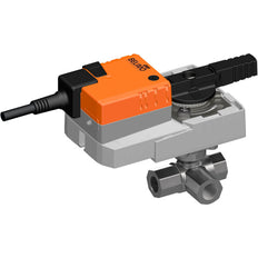 Belimo 3-Weg Regelklep Rp1/2 Kvs0.63 100-240VAC 90s 2/3-Punt 20Nm IP54 SPDT R3015-P63-S1/SR230A-S