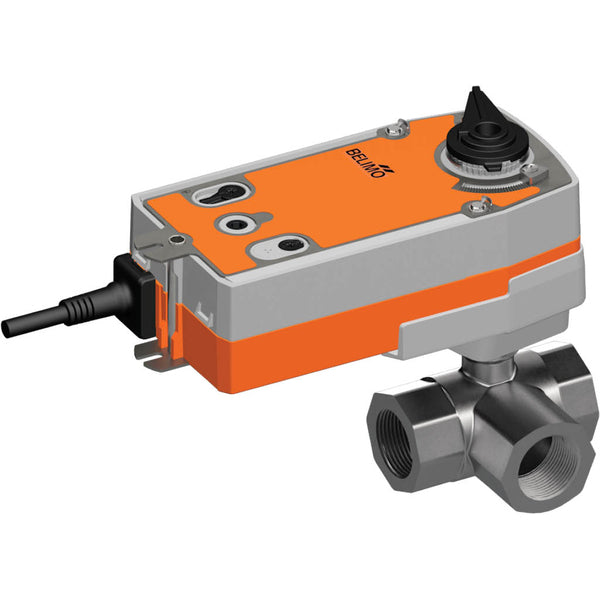 Belimo 3-Weg Kogelkraan Rp1-1/4 Kvs9 24VAC/DC Fail-Safe 90s BACnet/Modbus/MP-Bus 20Nm IP54 R3032-BL2/SRF24A-MOD