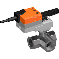 Belimo 3-Weg Kogelkraan Rp1-1/4 Kvs9 24VAC/DC 90s BACnet/Modbus 5Nm IP40 RJ12 R3032-BL2/LR24A-MOD-J6