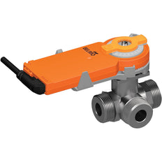 Belimo 3-Way Characterized Valve G1-1/4 Kvs6.3 100-240VAC 75s 2/3-point 2Nm IP54 R518/KR230