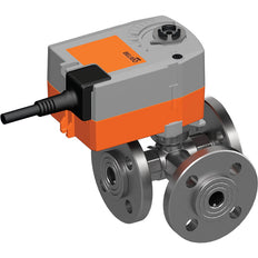 Belimo 3-Weg Kogelkraan DN20 Flens Kvs32 100-240VAC Fail-Safe NO 75s 2-Punt 2.500Nm IP42 SPDT R7020R-B1/TRF230-S-O