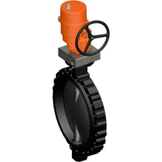 Belimo Vlinderklep DN600/PN16 Lug 120-240VAC/DC 2&3-Punt GGG40 EPDM IP67 ISO 5211 Aansluitklemmen 74s 3500Nm D6600NL/SY12-230A-3-T