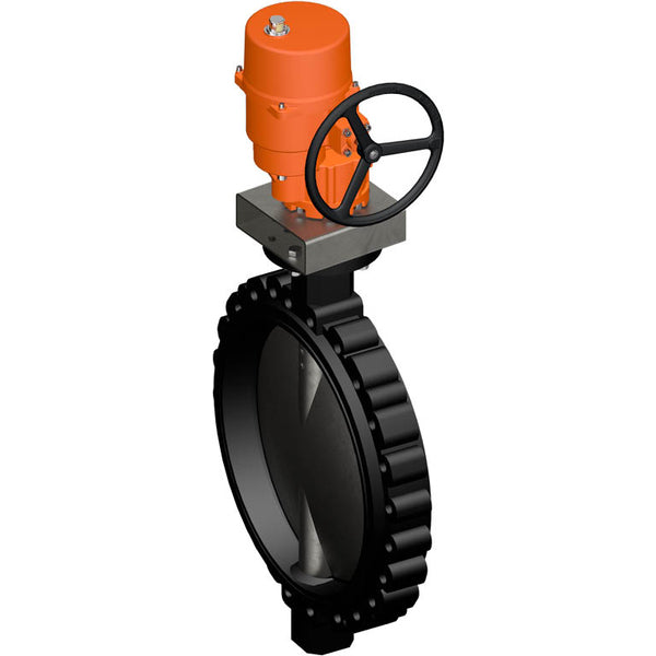 Belimo Vlinderklep DN600/PN16 Lug 120-240VAC/DC 2&3-Punt GGG40 EPDM IP67 ISO 5211 Aansluitklemmen 73s 2500Nm D6600NL/SY10-230A-3-T