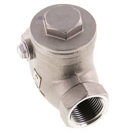 G 3/4'' RVS Swing Terugslagklep 16 Bar (232 Psi) Metalen Afdichting