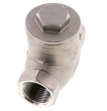 G 3/4'' RVS Swing Terugslagklep 16 Bar (232 Psi) Metalen Afdichting