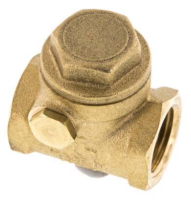 G 1/2'' Messing Swing Terugslagklep 12 Bar (174 Psi) Metalen Afdichting