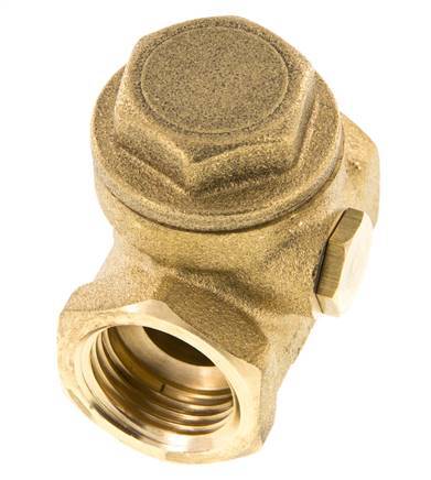 G 1/2'' Messing Swing Terugslagklep 12 Bar (174 Psi) Metalen Afdichting