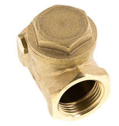 G 1'' Messing Swing Terugslagklep 12 Bar (174 Psi) Metalen Afdichting