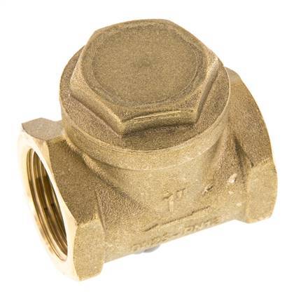 G 1'' Messing Swing Terugslagklep 12 Bar (174 Psi) Metalen Afdichting