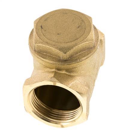 G 1-1/4'' Brass Swing Check Valve 10 bar (145 psi) Metal Seal
