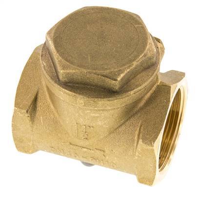 G 1-1/2'' Brass Swing Check Valve 10 bar (145 psi) Metal Seal