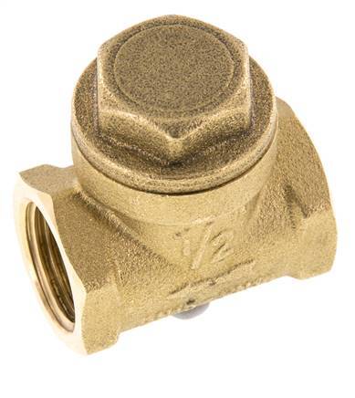 G 1/2'' Messing Swing Terugslagklep 12 Bar (174 Psi) NBR Zachte Seal
