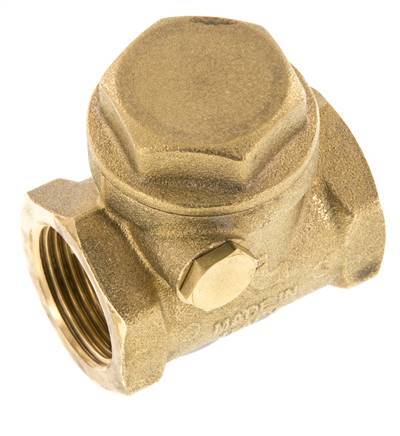 G 3/4'' Messing Swing Terugslagklep 12 Bar (174 Psi) NBR Zachte Dichting