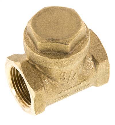 G 3/4'' Messing Swing Terugslagklep 12 Bar (174 Psi) NBR Zachte Dichting