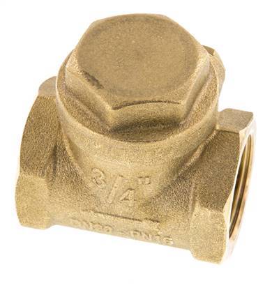 G 3/4'' Messing Swing Terugslagklep 12 Bar (174 Psi) NBR Zachte Dichting